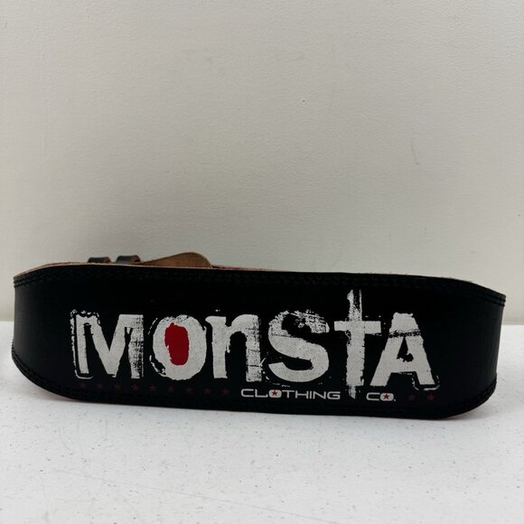 Monsta Clothing CO. Two Pin Leather Weight Lifting Belt Small - Picture 1 of 16